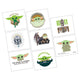 Mandalorian The Child Baby Yoda Temporary Tattoos