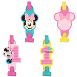 Amscan Party Supplies Minnie Fun One Blowouts 9″ (8 count)