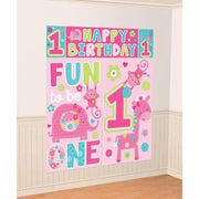 Amscan Party Supplies One Wild Girl Scene Setter