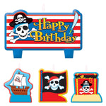 Amscan Party Supplies Pirate Treasure Bday Candle Set (4 count)