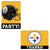 Amscan Pittsburgh Steelers Invitations & Thank You Card Sets (16 count)