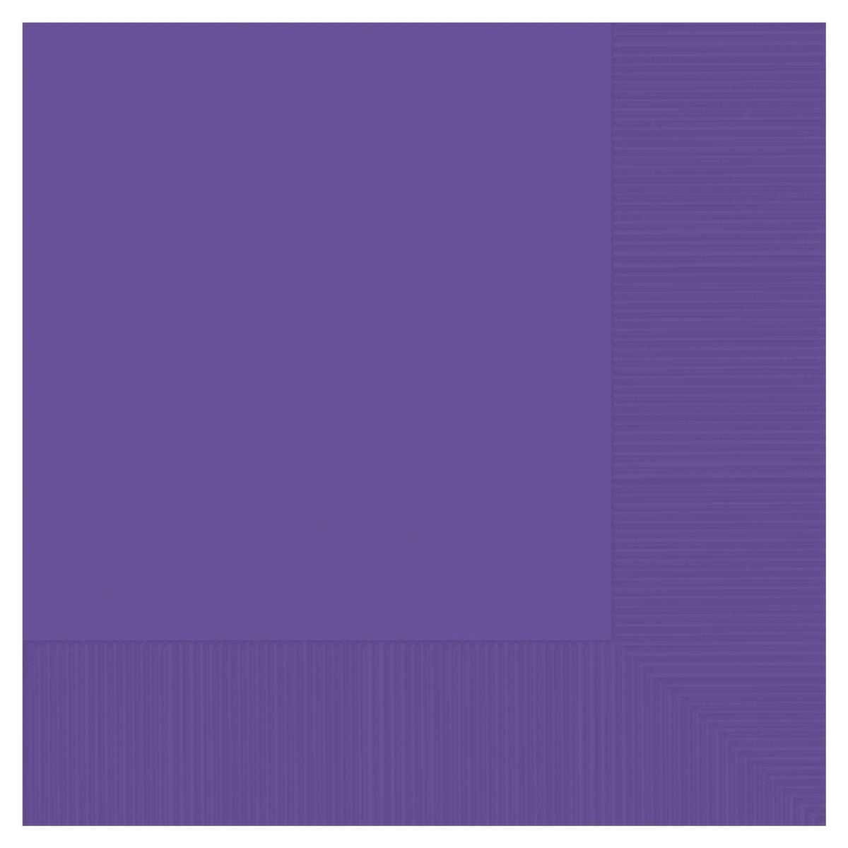 Amscan Party Supplies Purple Beverage Napkin 2 Ply 50ct (50 count)