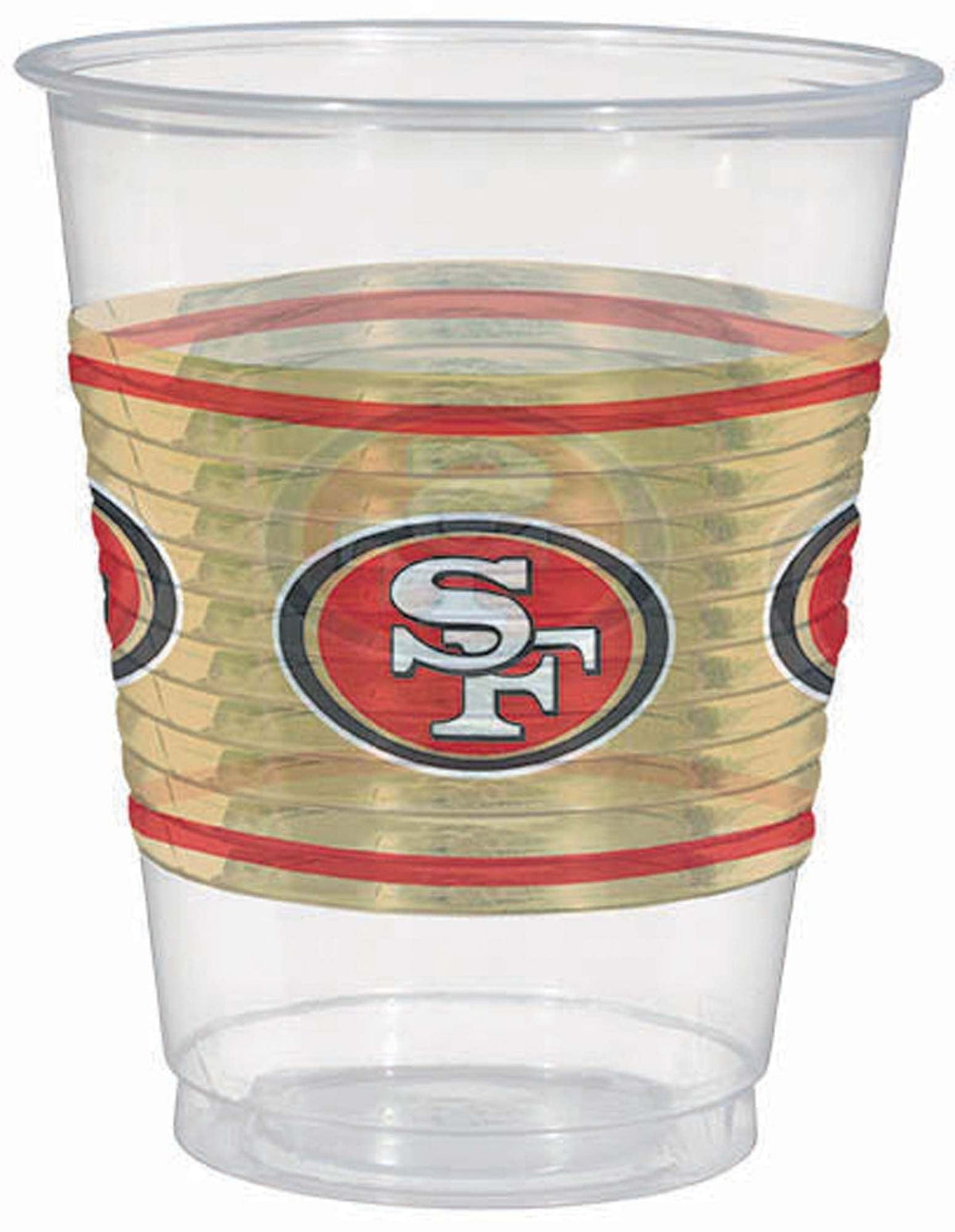 Amscan Party Supplies San Francisco 49ers Plastic 16 oz Cups (25 count)