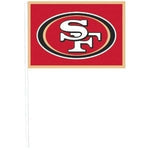 Amscan Party Supplies San Francisco 49ers Plastic Flags (12 count)