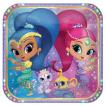 Amscan Party Supplies Shimmer & Shine 9in Square Plates 9″ (8 count)