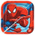 Amscan Party Supplies Spider Man Square Plates 7″ (8 count)