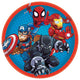 Super Hero Adv 9in Plates 9″ (8 count)