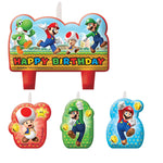 Amscan Party Supplies Super Mario Birthday Candle Set (4 count)