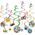 Amscan Party Town Swirl Decorations (12 count)