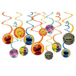 Amscan Sesame St Spiral Decoration Kit