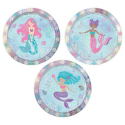 Amscan Shimmering Mermaids Plates 7″ (8 count)