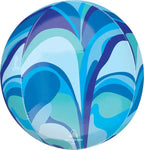 15" Orbz - Blue Macro Marble - Anagram