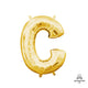 Letter C - Anagram - Gold (air-fill Only) 16″ Balloon