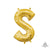 Letter S - Anagram - Gold (air-fill Only) 16″ Balloon