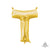 Letter T - Anagram - Gold (air-fill Only) 16″ Balloon