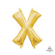 Letter X - Anagram - Gold (air-fill Only) 16″ Balloon