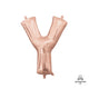 Letter Y - Anagram - Rose Gold (air-fill Only) 16″ Balloon