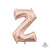 Letter Z - Anagram - Rose Gold (air-fill Only) 16″ Balloon