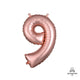 Number 9 - Anagram - Rose Gold (air-fill Only) 16″ Balloon