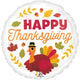 Happy Thanksgiving Pilgrim Turkey 17″ Balloon