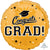 School Colors Pride - Gold Congrats Grad! 17″ Balloon