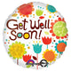 Cheery Flowers Get Well 18″ Balloon