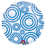 Circle - Circles Blue 18″ Balloon