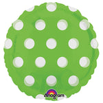 Circle - Dots Lime 18″ Balloon