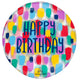 Clearz - Painterly Happy Birthday 18″ Balloon