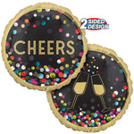 Cheers Colorful Confetti 18″ Balloon