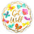 Get Well White & Gold 18″ Balloon