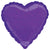 Heart - Dazzler Purple 18″ Balloon