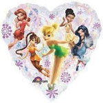 18" Tinker Bell Fairies Heart Balloon - Anagram
