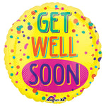 Get Well Soon Paint Splatter 21″ Balloon