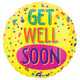 Get Well Soon Paint Splatter 21″ Balloon