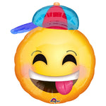 Happy Emoticons With Hat 21″ Balloon