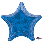 Star - Festive Blue 22″ Balloon