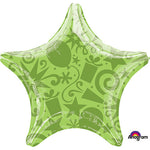 Star - Festive Kiwi 22″ Balloon