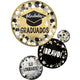 Felicidades Graduados Circles & Dots 28″ Balloon