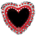 Heart Black Board 28″ Balloon