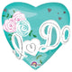 I Do Heart Tiffany Blue 28″ Balloon