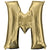 Letter M - Anagram - White Gold 34″ Balloon