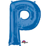 Letter P - Anagram - Blue 34″ Balloon