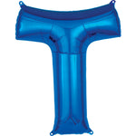 Letter T - Anagram - Blue 34″ Balloon