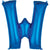 Letter W - Anagram - Blue 34″ Balloon