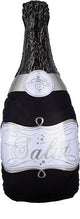 36" Black Bubbly Wine Bottle - Anagram