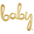 39″ Script Phrase: "baby" - Gold (air-fill Only)