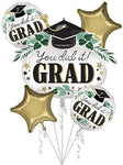 Balloon Bouquet - You Did It Grad Satin Ivy - Anagram