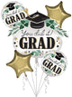 Balloon Bouquet - You Did It Grad Satin Ivy - Anagram