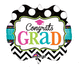 Congrats Grad Retro Chevron Marquee 26″ Balloon